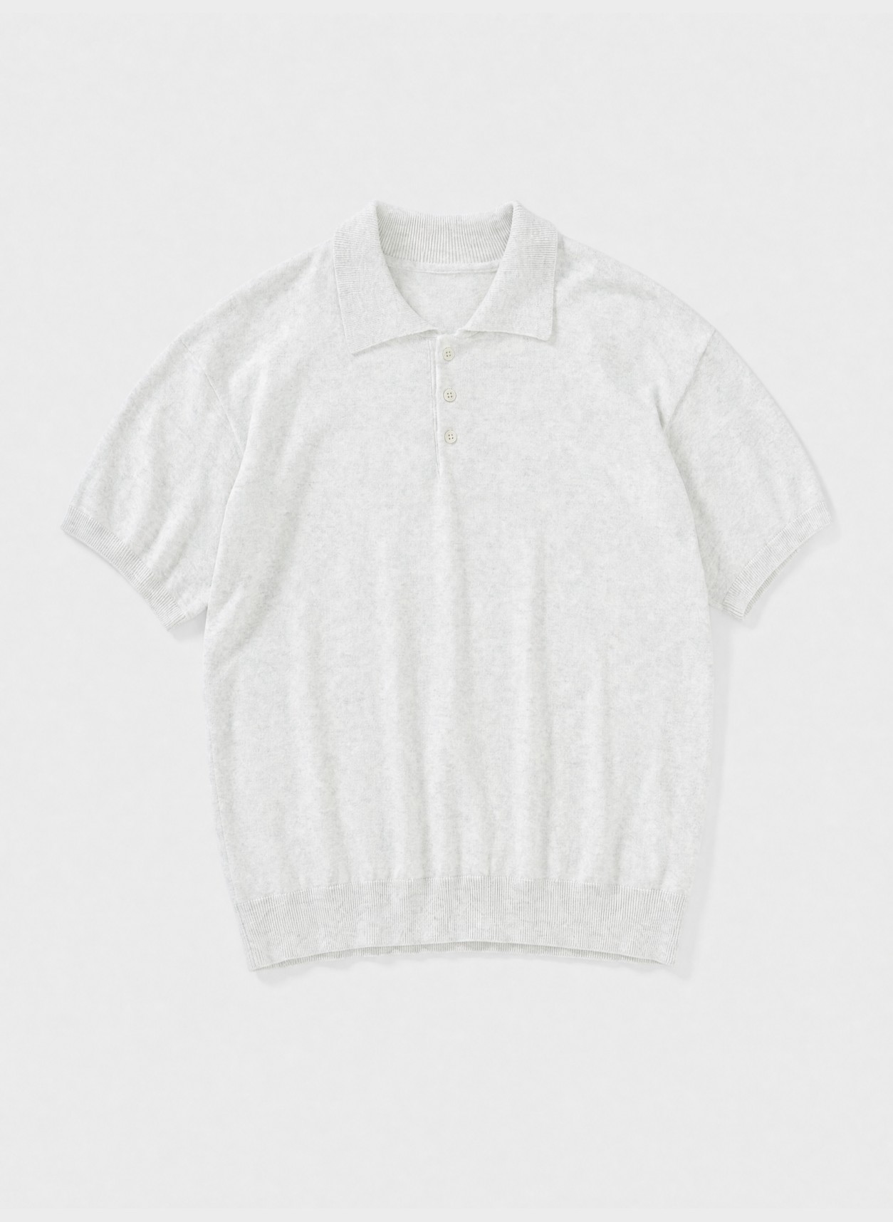 Garment in white, flat product view