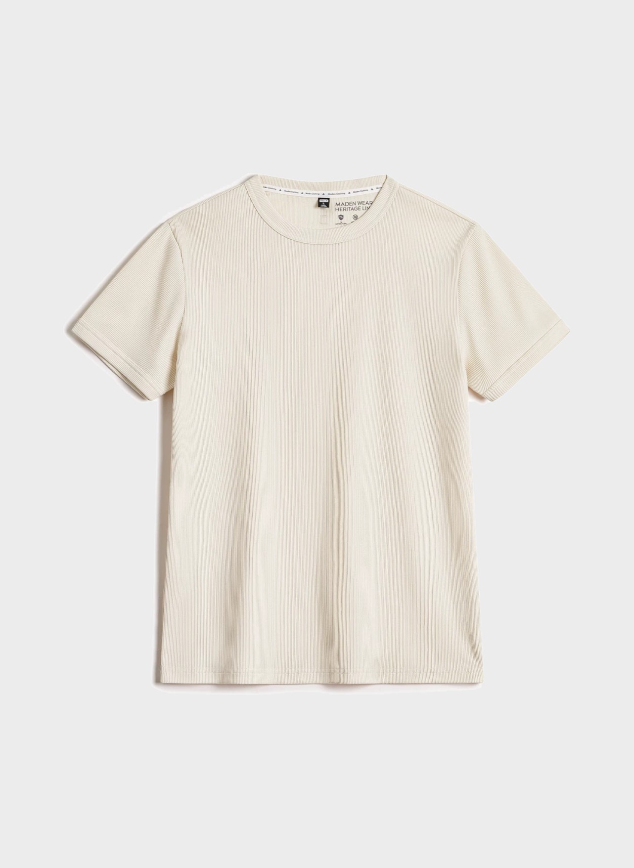 Tee in beige, flat product view