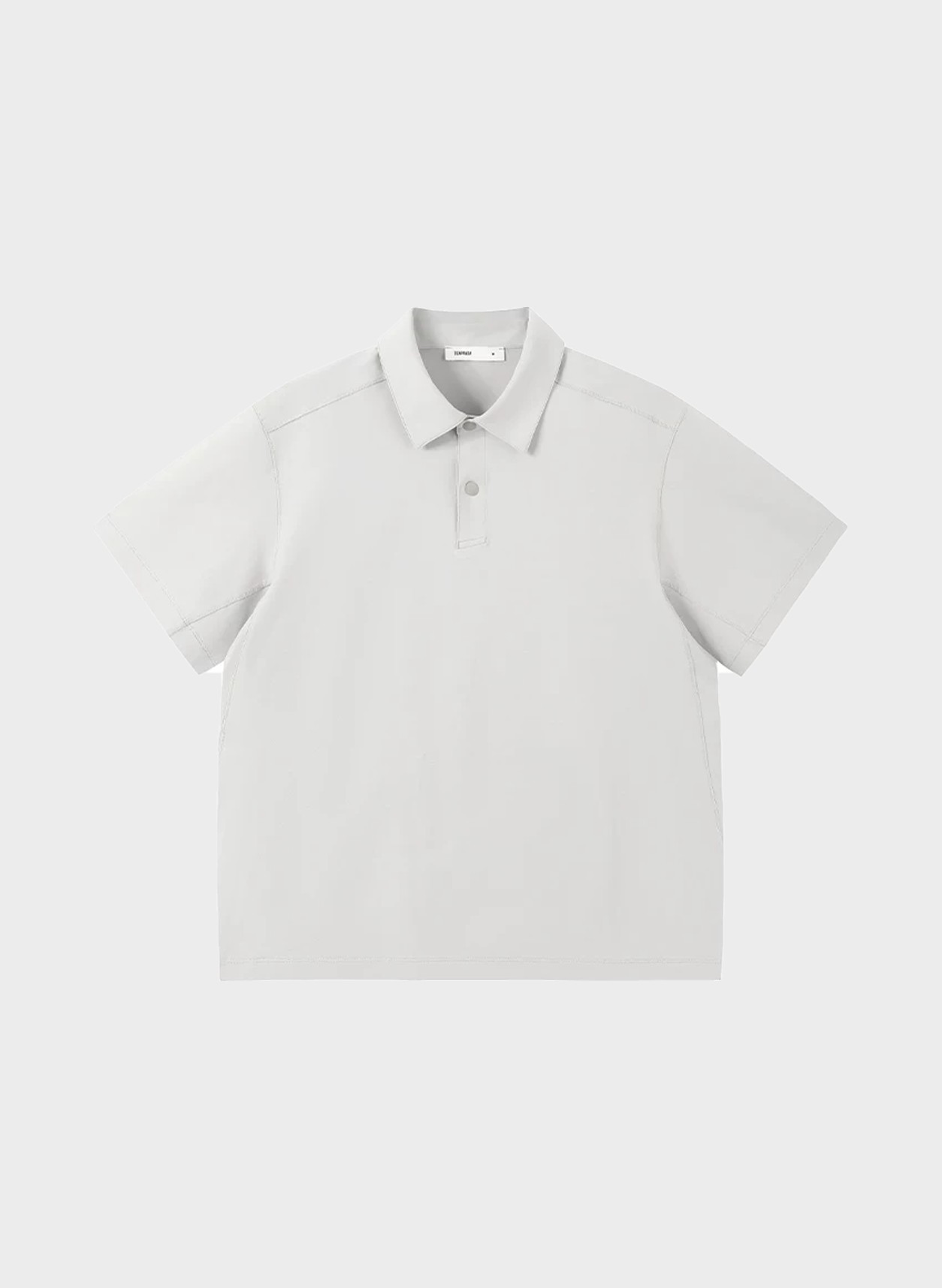 Polo in light grey, flat product view