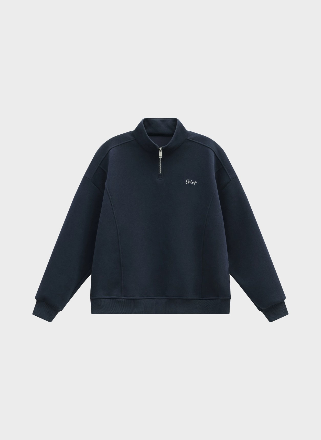 Knit in navy, flat product view