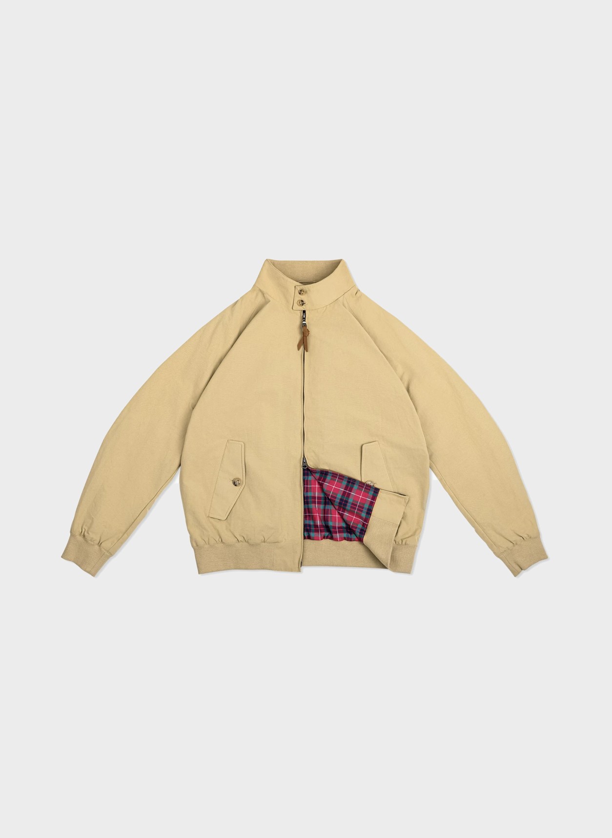Jacket in khaki, flat product view