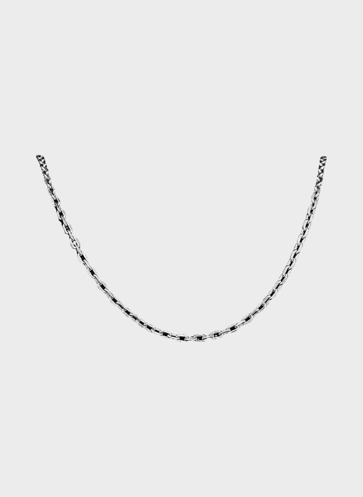 Sterling Silver Box Chain, 2 mm in silver, product view