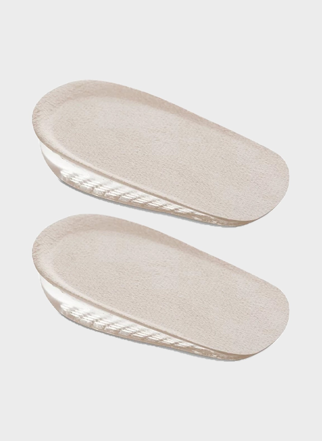Hidden Lift Heel Inserts in clear, product view