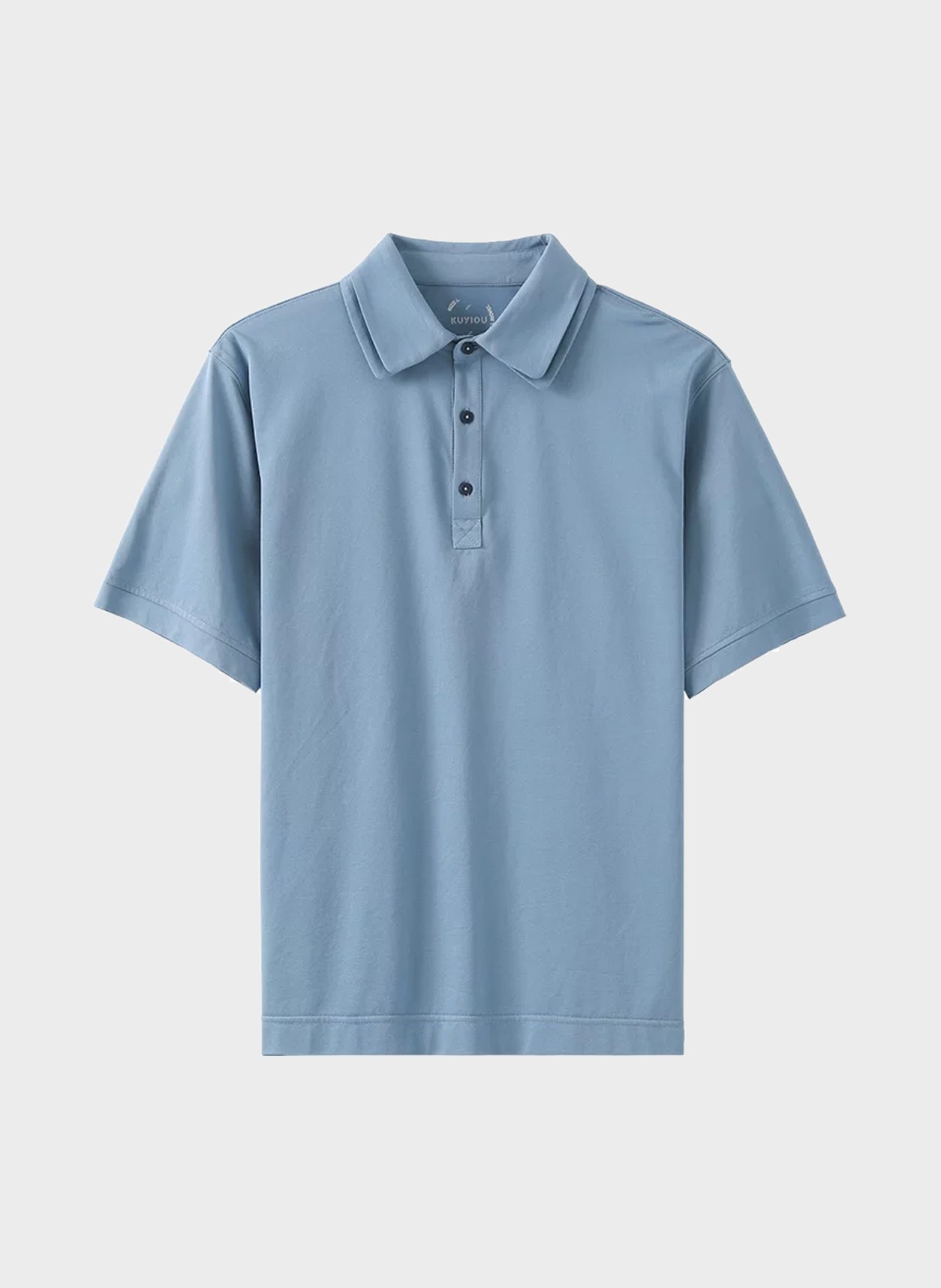 Polo in blue, flat product view