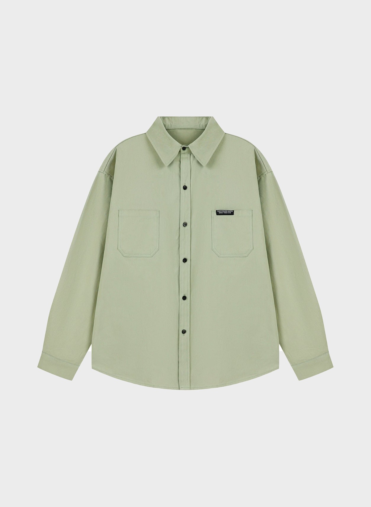 Shirt in green, flat product view