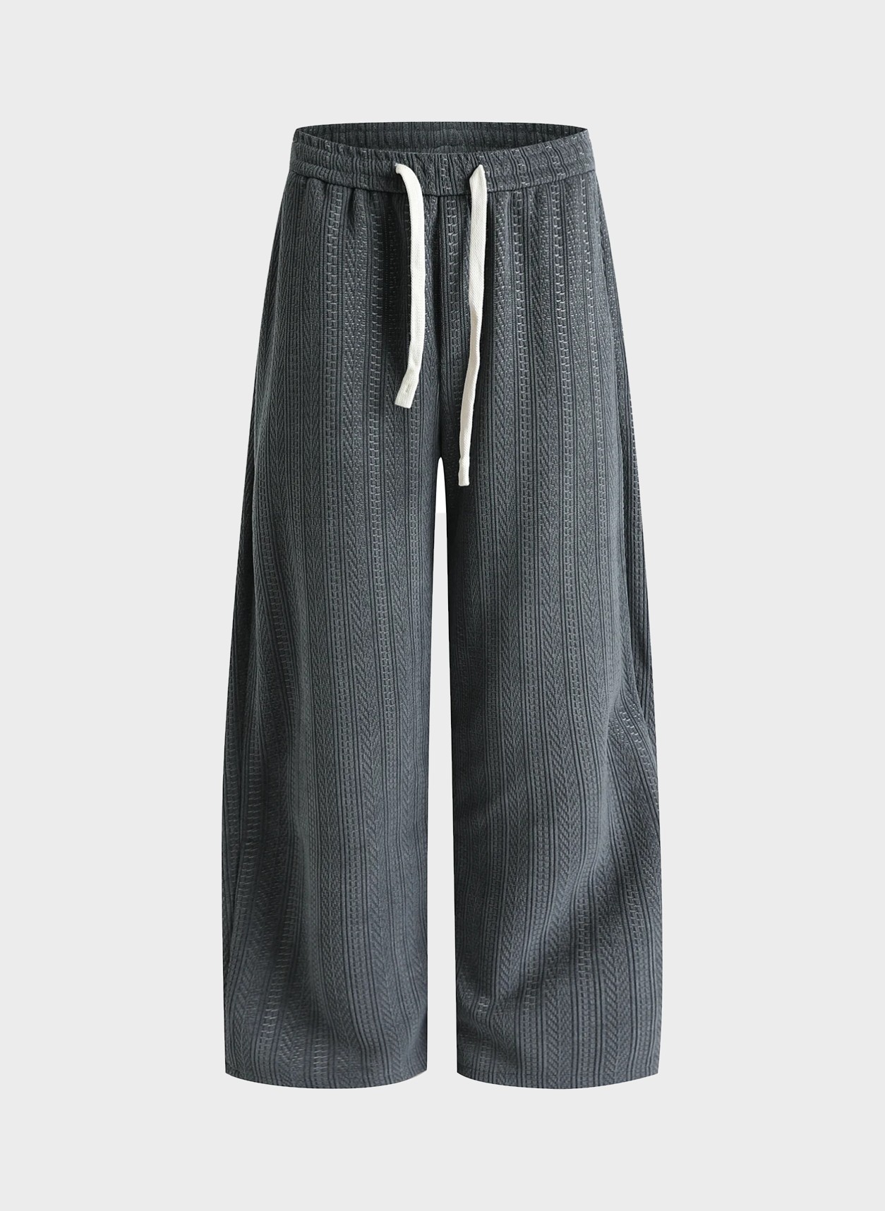 Trousers in grey, flat product view