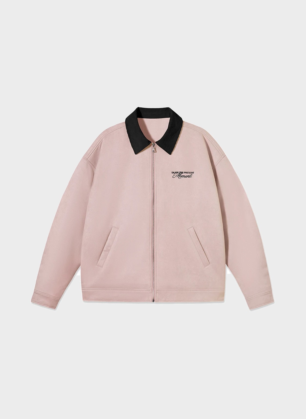 Faux-Suede Detroit Jacket in pink, flat product view