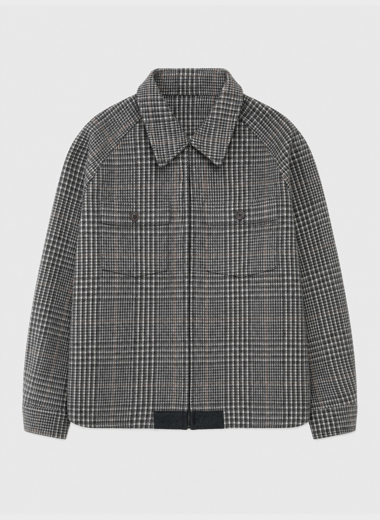 Garment in black, flat product view