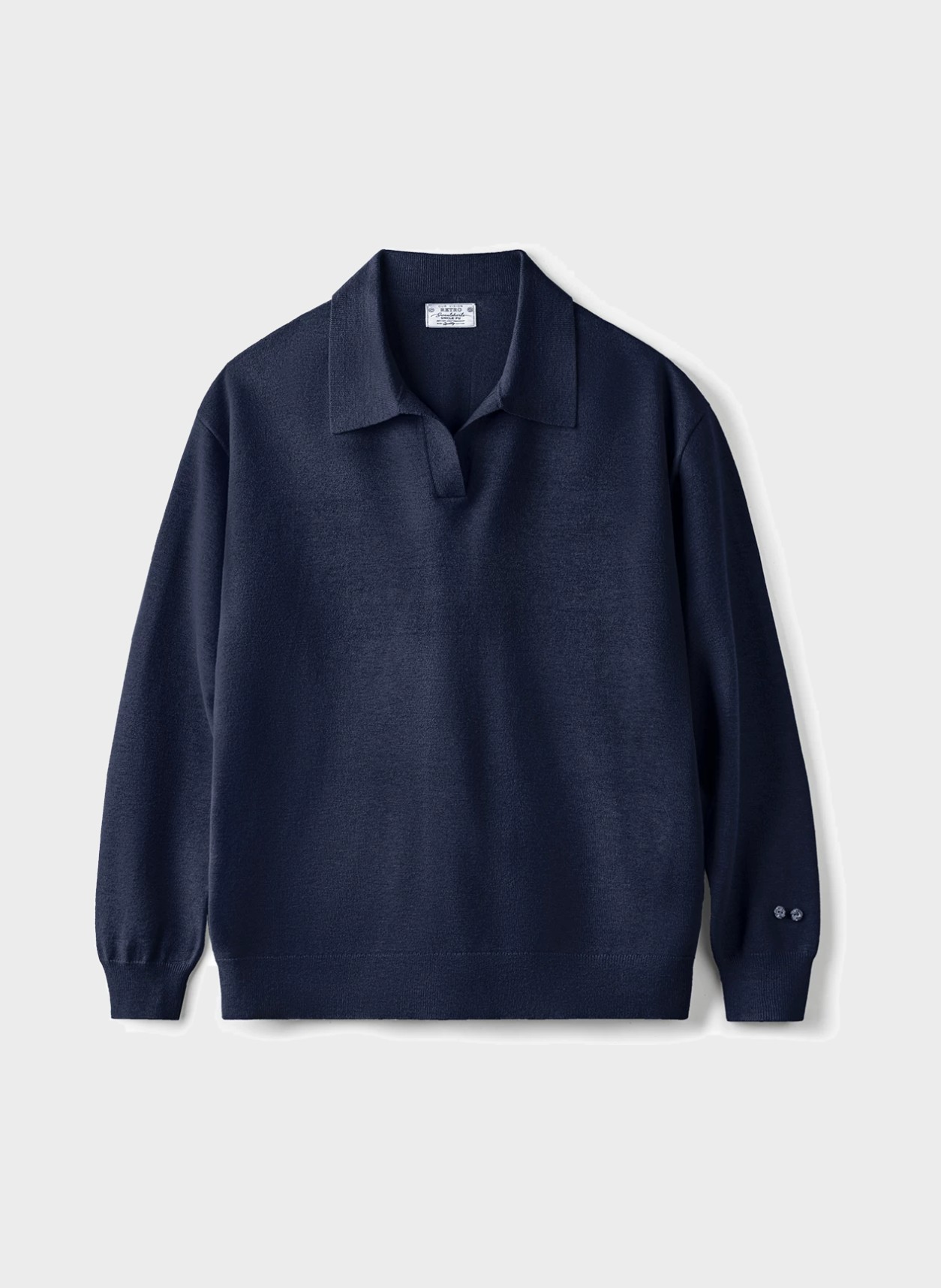 Polo in navy, flat product view